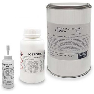 KIT de pintura GRAFITO ral 7016  - Gel coat - catalizado - acetona  - esponja