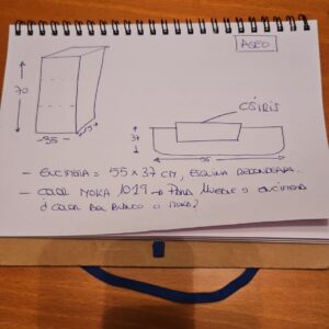 Mueble de baño DUNE suspendido 4 cajones 160 cm VERDE PALIDO Ral 6021 ( 100+60 ) - Encimera SOLID SURFACE blanco seno derecha - Encimera 55x37 con faldón 8 cm canto redondeados 55x37 SOLID SURFACE Moka -  Columna auxiliar 1 puerta 70x35x15 MOKA mate -  Mampara de ducha OPEN 1 puerta 77 cm CROMO