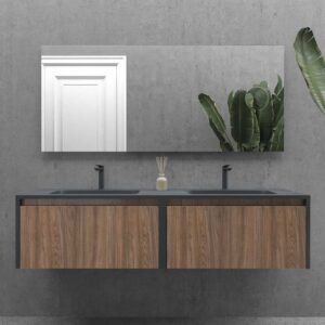 Espejo de baño LISEL 140 cm x 90 cm sin luz con antivaho
