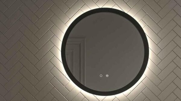 Mueble de baño ADAM suspendido 2 cajones 60 cm BLANCO tirador negro - Tapa y lavabo  OSIRIS NEGRO - Grifo ARMY negro caño alto  -   ( pago 50% )