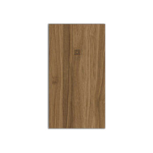 Plato de ducha STONE 3D acabado  Madera Cerezo 135 cm x 85 cm