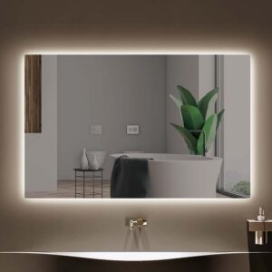 Cristal vidrio 8 mm templado 200 cm x 100 cm con perfil U  ( 200+100) -  Mampara de ducha OPEN 1 puerta 80 cm CROMO BRILLO cierre contra el fijo de 100 cm según plano
