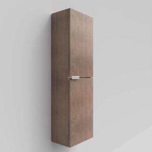 Columna auxiliar IBERIA  2 puertas 160 cm x 35 cm x  30  cm estructura negro frente acabado BASTILLA