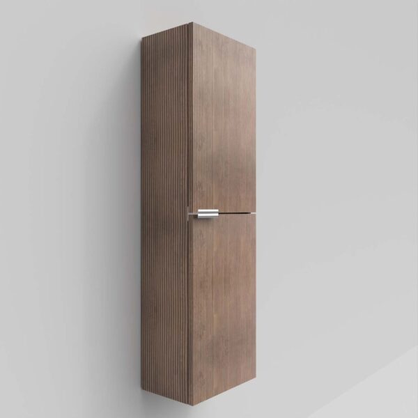 Columna auxiliar IBERIA  2 puertas 160 cm x 35 cm x  30  cm estructura negro frente acabado BASTILLA