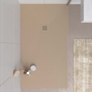 Plato ducha resina MYSTONE 70x170 - Moka RAL 1019