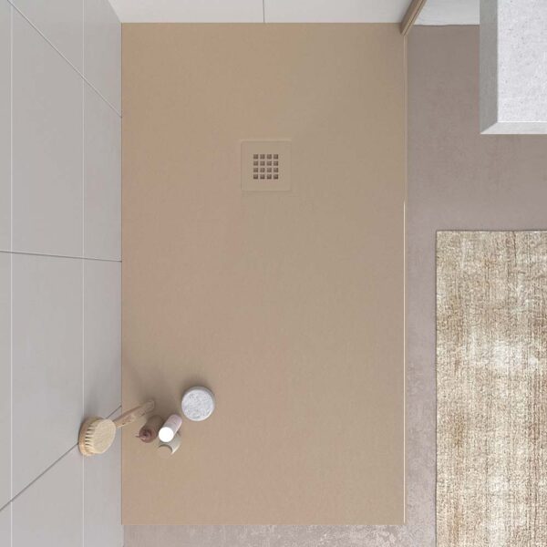 Plato ducha resina MYSTONE 70x170 - Moka RAL 1019