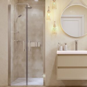 Mueble de baño CARMEN suspendido 80 cm 2 cajones MOKA - Encimera solid surface 2 cm grosor  80 cm MOKA  - Valvula click clack MOKA