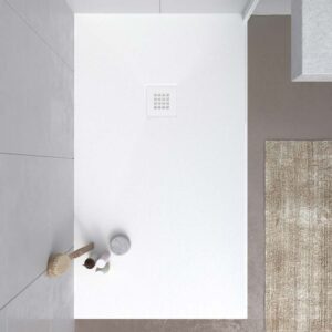 Plato de ducha ONE 80 cm x 200 cm BLANCO  -  Ruedas AXER juego ( 4 uds )