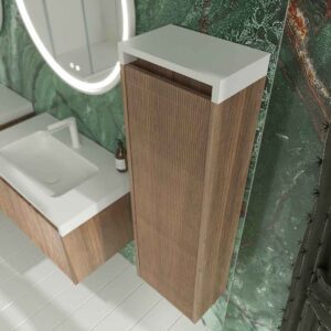 Columna BINARIO  185 cm x 35 cm x 28 cm  BLANCO / ABEDUL