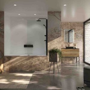 Mampara de bañera OPEN 1 hoja abatible 150 cm x 70 cm NEGRO