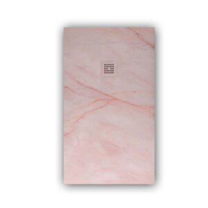 Plato de ducha STONE 3D 80x180 rosa portugues - Panel 246x180 rosa portugues - Panel 246x80 rosa portugues ( 2 uds )