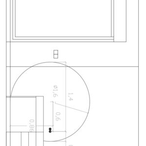Espejo MONET triled 160 cm con bluetooth ( posición on/off según plano )